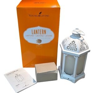 Young Living White Lantern Essential Oil Diffuser New In Box Farmhouse Coastal